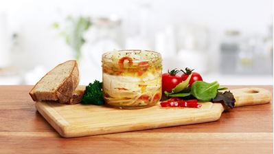 Obrázek Nakládaný camembert 660 g (3 ks, ve skle) - NOVINKA